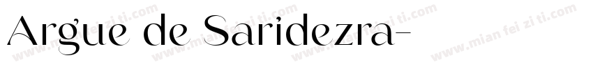 Argue de Saridezra字体转换